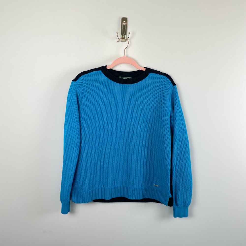 RALPH LAUREN LRL Active knit sweater blue/black color